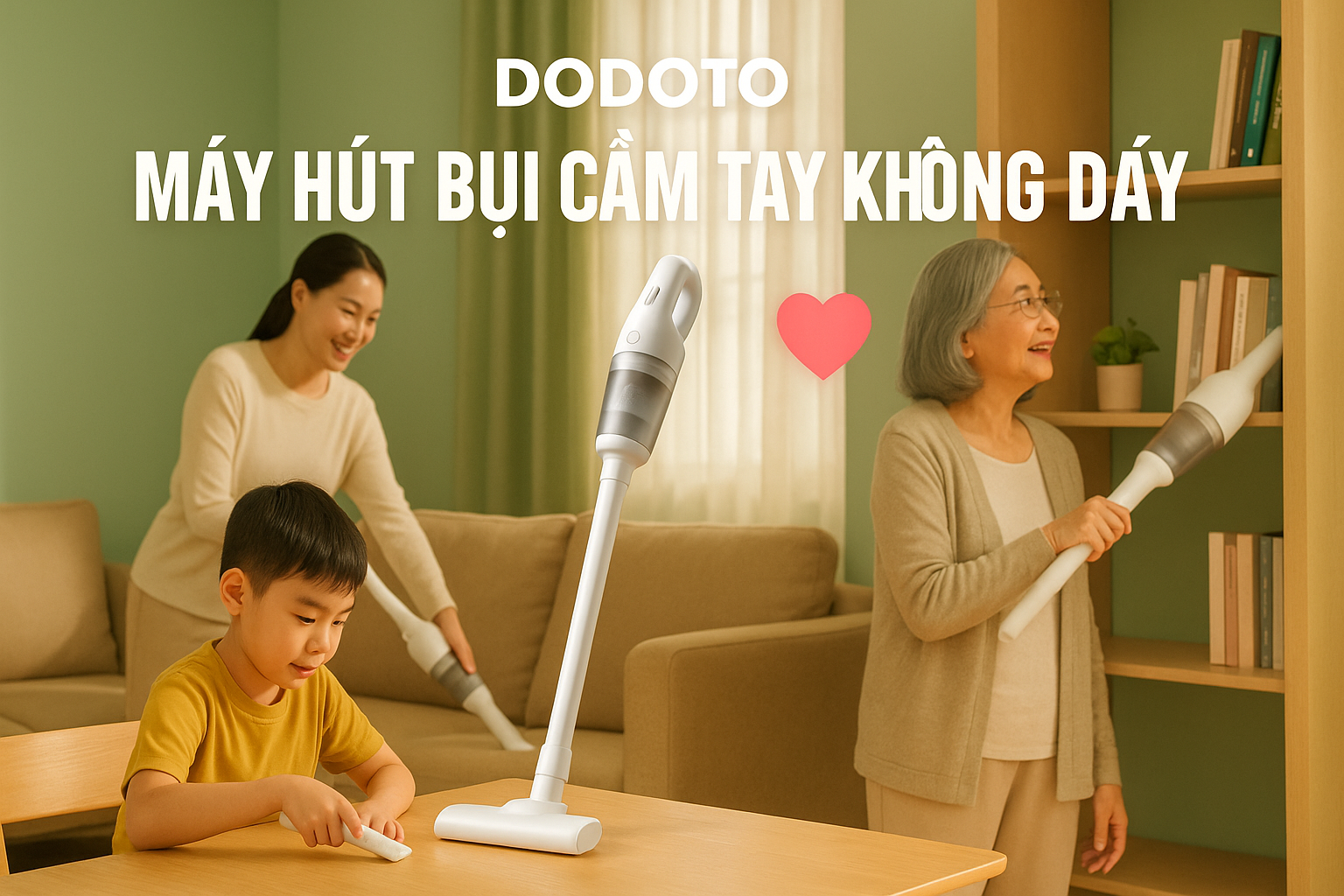 máy hút bụi cầm tay không dây siêu tiện lợi