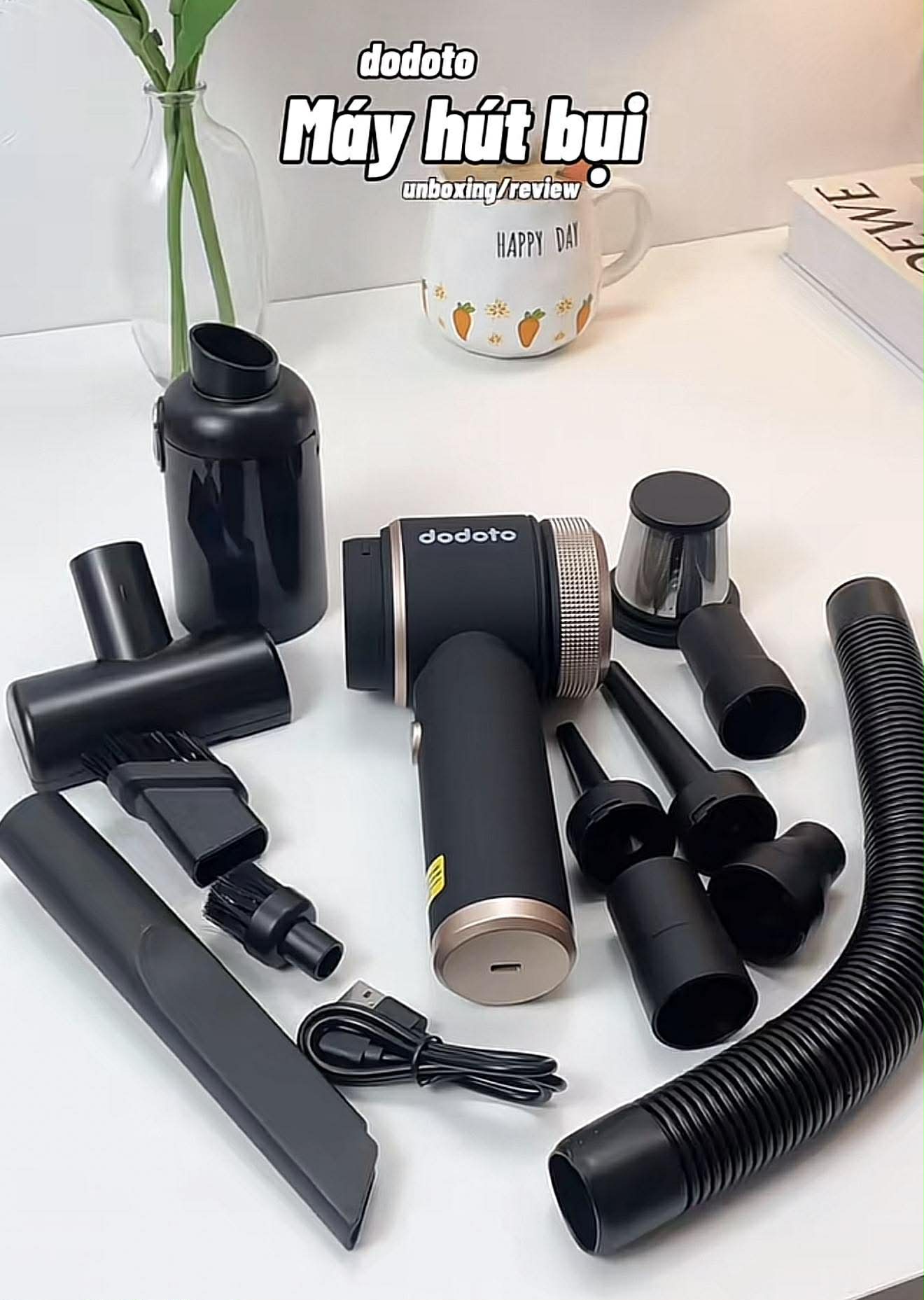 Cách sử dụng máy hút bụi mini 